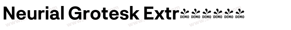 Neurial Grotesk Extr字体转换
